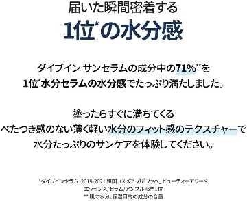 Torriden トリデン ダイブイン ウォータリー サンセラム 50ml 日焼け止め SPF50+ PA++++ UVカット 保湿 美容液 うるおい パンテノール 水分感 ヒアルロン酸 低刺激 の画像