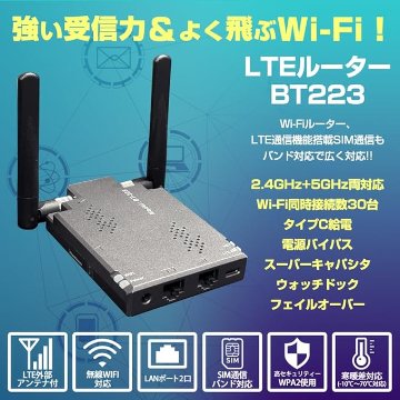 SIMルーターBT223【株式会社ベステック製】の画像