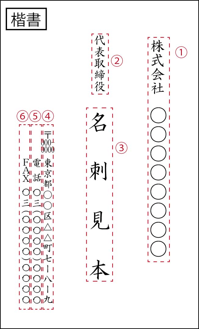 定型名刺　Ｈの画像