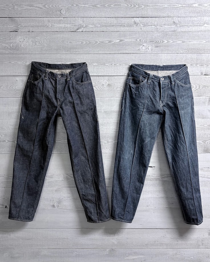 embers garment 【E-9】Center Pleated Jeansの画像