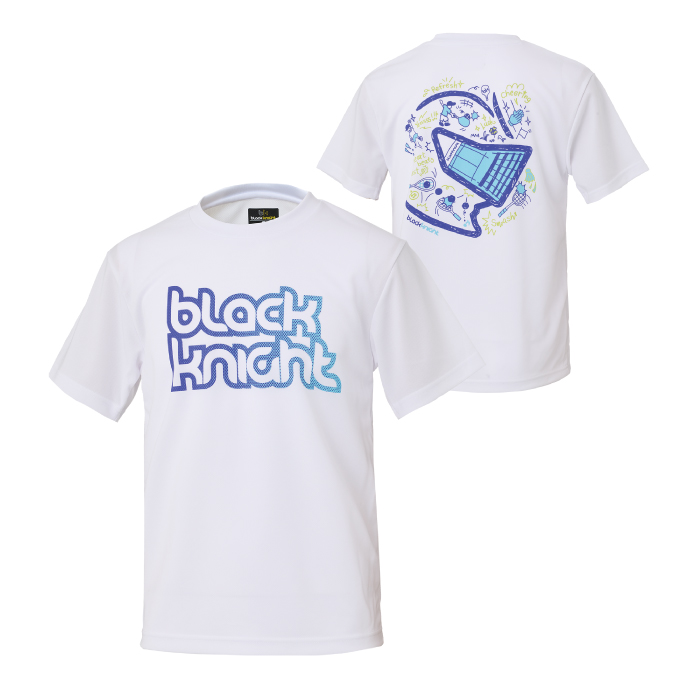 ブラックナイト ドライＴシャツ【ホワイト/ブルー】T-5101Uの画像