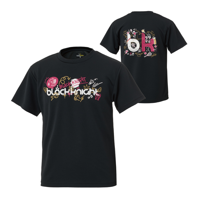 ブラックナイト ドライＴシャツ【ブラック/ピンク】T-6106Uの画像