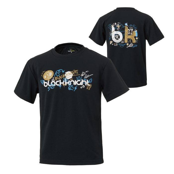 ブラックナイト ドライＴシャツ【ブラック/ゴールド】T-6106Uの画像