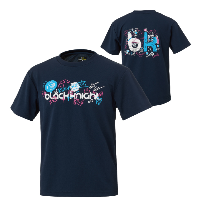 ブラックナイト ドライＴシャツ【ネイビー】T-6106Uの画像