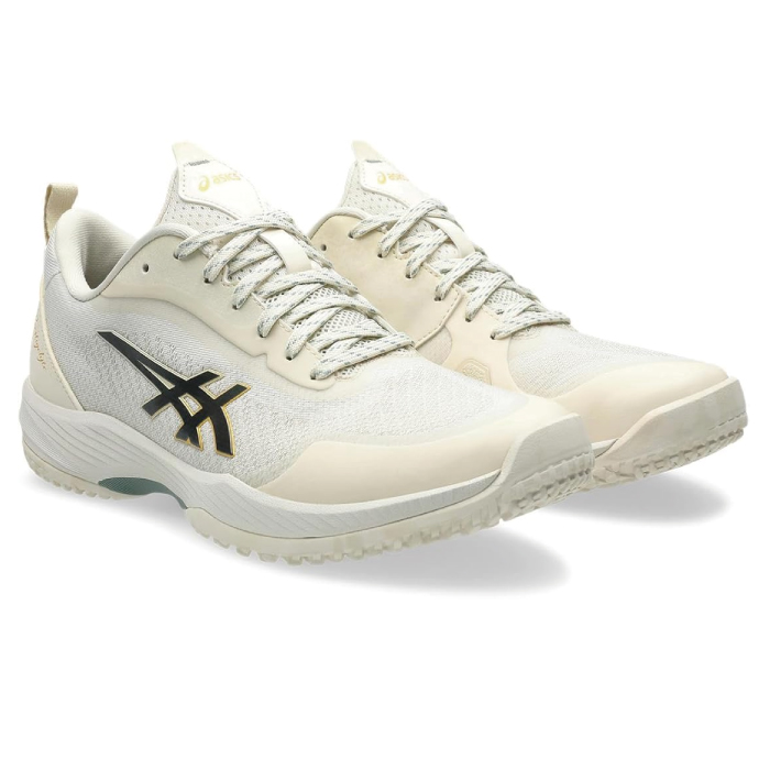 アシックス プレステージ５ ワイド【200.バーチ×モニュメントブルー】オムニ・クレー用 1043A022 テニスシューズの画像