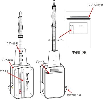 ボウブランド ボディーバッグ BOW-JB2109の画像