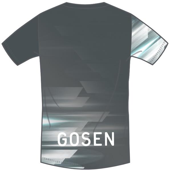 ゴーセン ユニ 限定Ｔシャツ【33.グレー】JPT62の画像