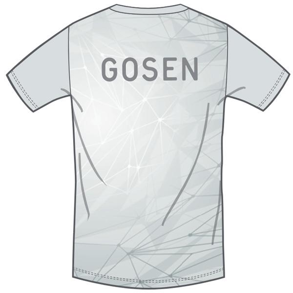 ゴーセン ユニ 限定Ｔシャツ【30.ホワイト】JPT61の画像