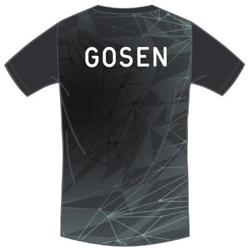 ゴーセン ユニ 限定Ｔシャツ【39.ブラック】JPT61の画像