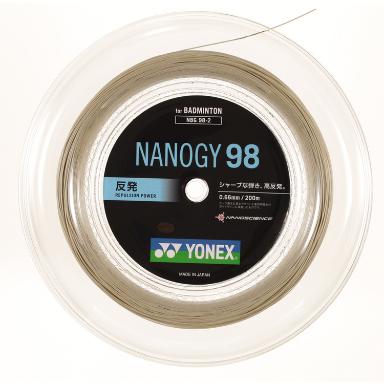 ヨネックス ナノジー９８ 200mロール NBG98-2 バドミントンガットの画像