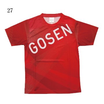 ゴーセン ユニ 限定Ｔシャツ【27.レッド】JPT31の画像