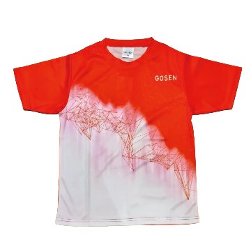 ゴーセン ユニ 限定Ｔシャツ【84.コーラルレッド】JPT25の画像