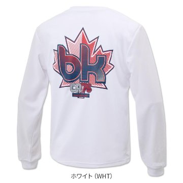 ブラックナイト ユニ ドライロングＴシャツ【ホワイト】T-5203Uの画像