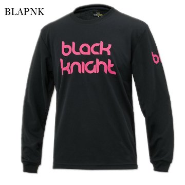 ブラックナイト ユニ ドライロングＴシャツ【ブラック／ピンク】T-5205Uの画像