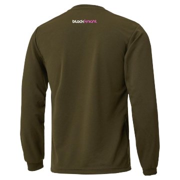 ブラックナイト ユニ ドライロングＴシャツ【ダークグリーン】T-4203Uの画像