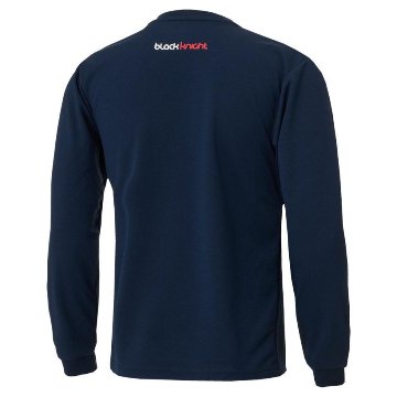 ブラックナイト ユニ ドライロングＴシャツ【ネイビー】T-4203Uの画像