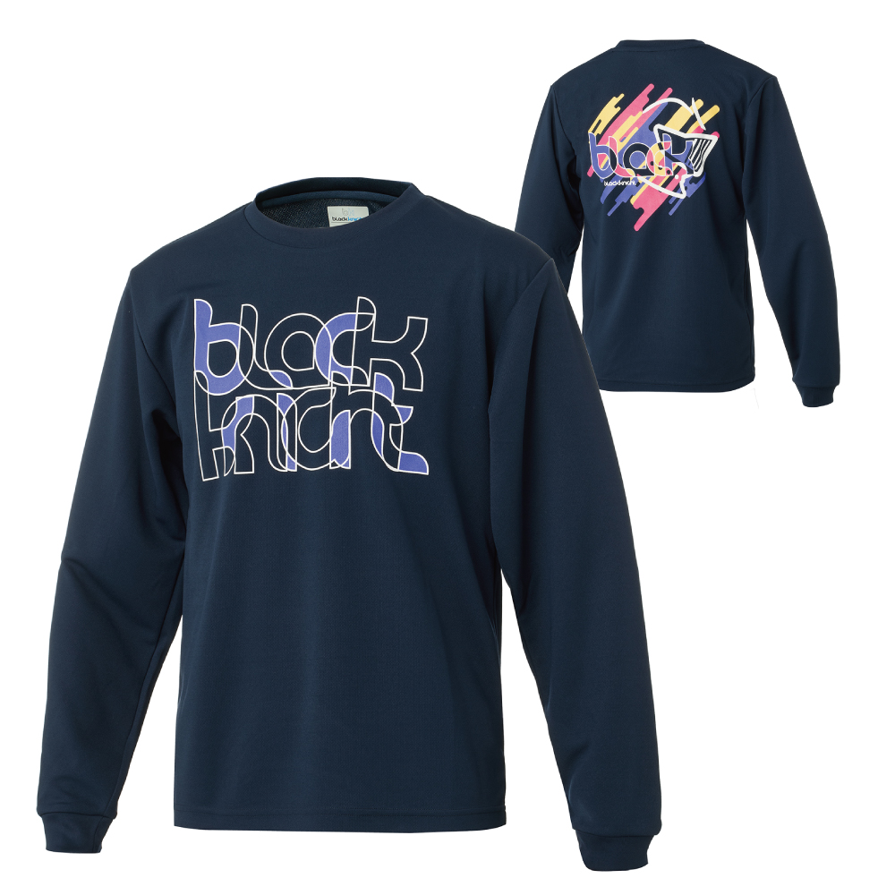 ブラックナイト ユニ ドライロングＴシャツ【ネイビー】T-6201Uの画像