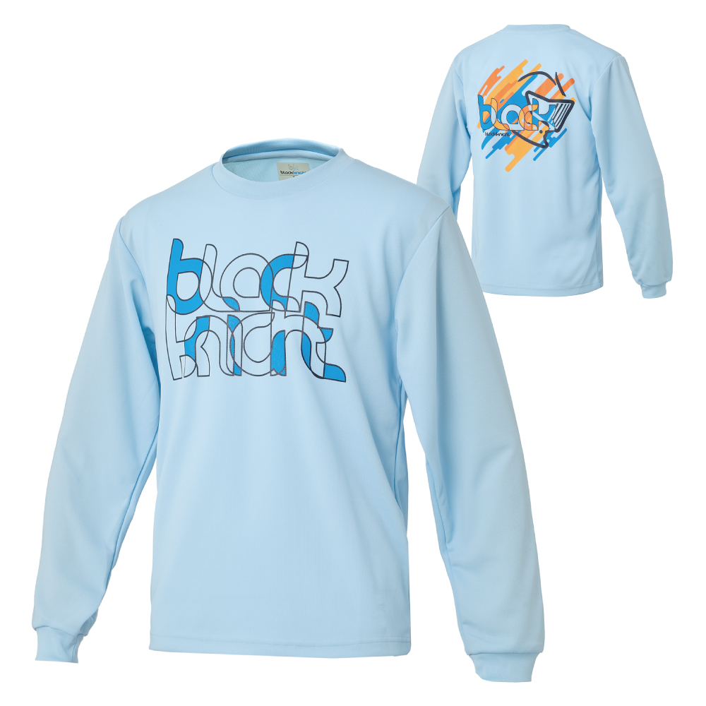 ブラックナイト ユニ ドライロングＴシャツ【ライトブルー】T-6201Uの画像
