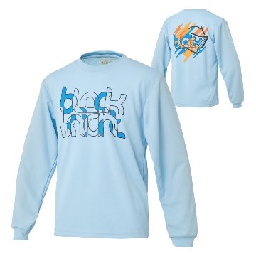ブラックナイト ユニ ドライロングＴシャツ【ライトブルー】T-6201Uの画像