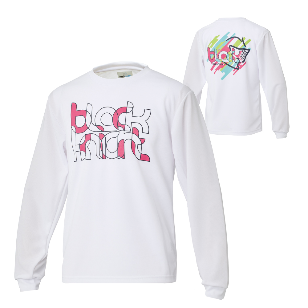 ブラックナイト ユニ ドライロングＴシャツ【ホワイト】T-6201Uの画像