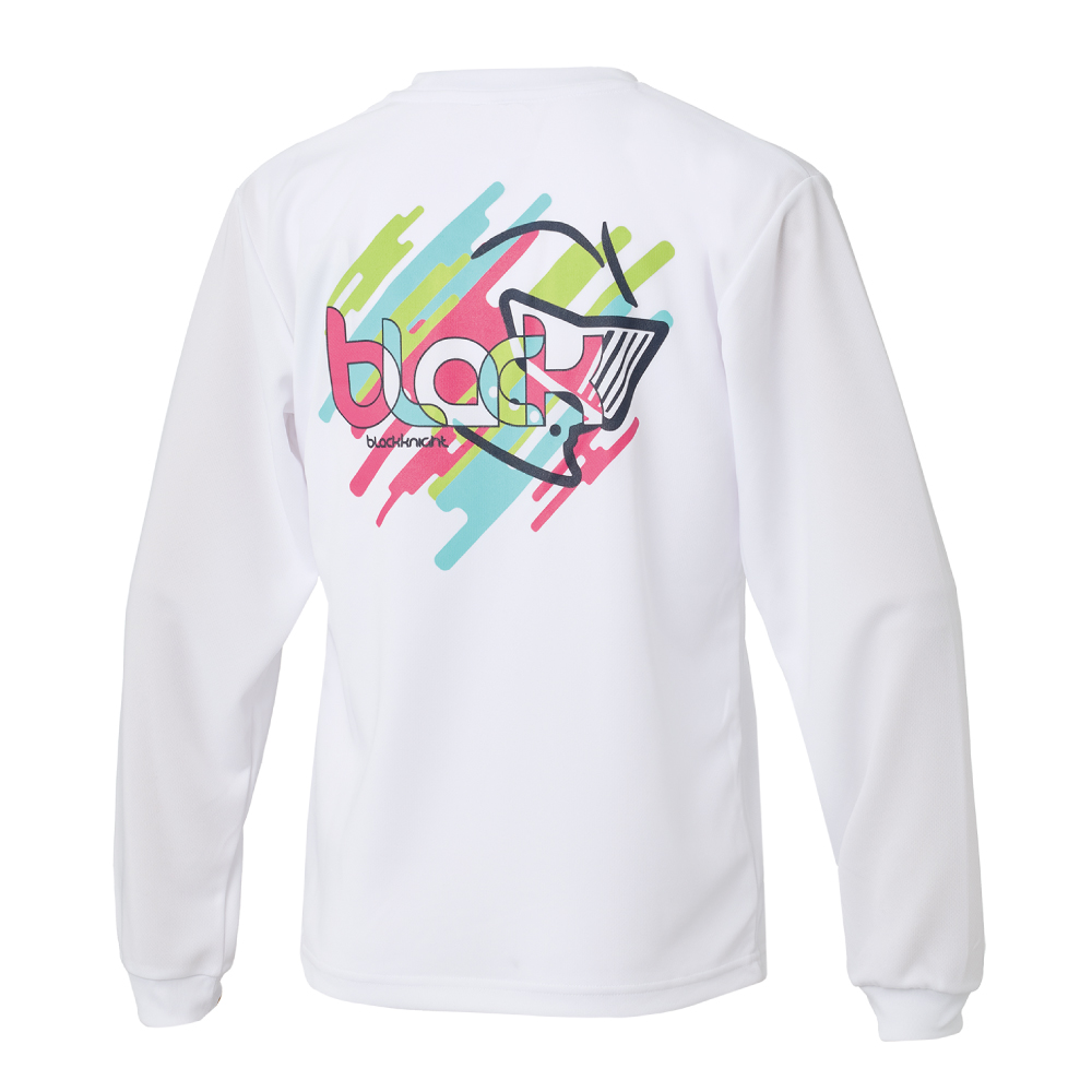 ブラックナイト ユニ ドライロングＴシャツ【ホワイト】T-6201Uの画像