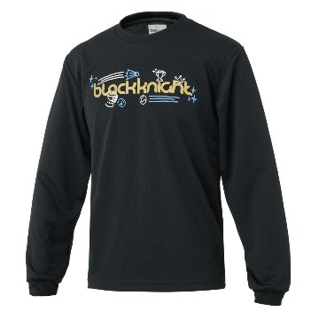 ブラックナイト ユニ ドライロングＴシャツ【ブラック×ゴールド】T-6202Uの画像