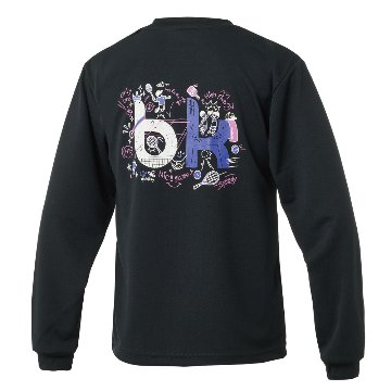 ブラックナイト ユニ ドライロングＴシャツ【ブラック×パープル】T-6202Uの画像