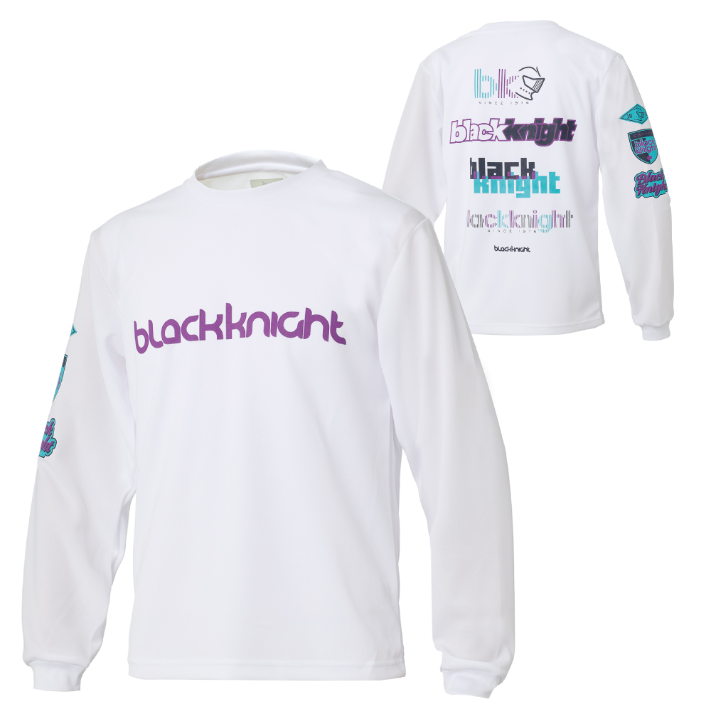 ブラックナイト ユニ ドライロングＴシャツ【ホワイト】T-6203Uの画像