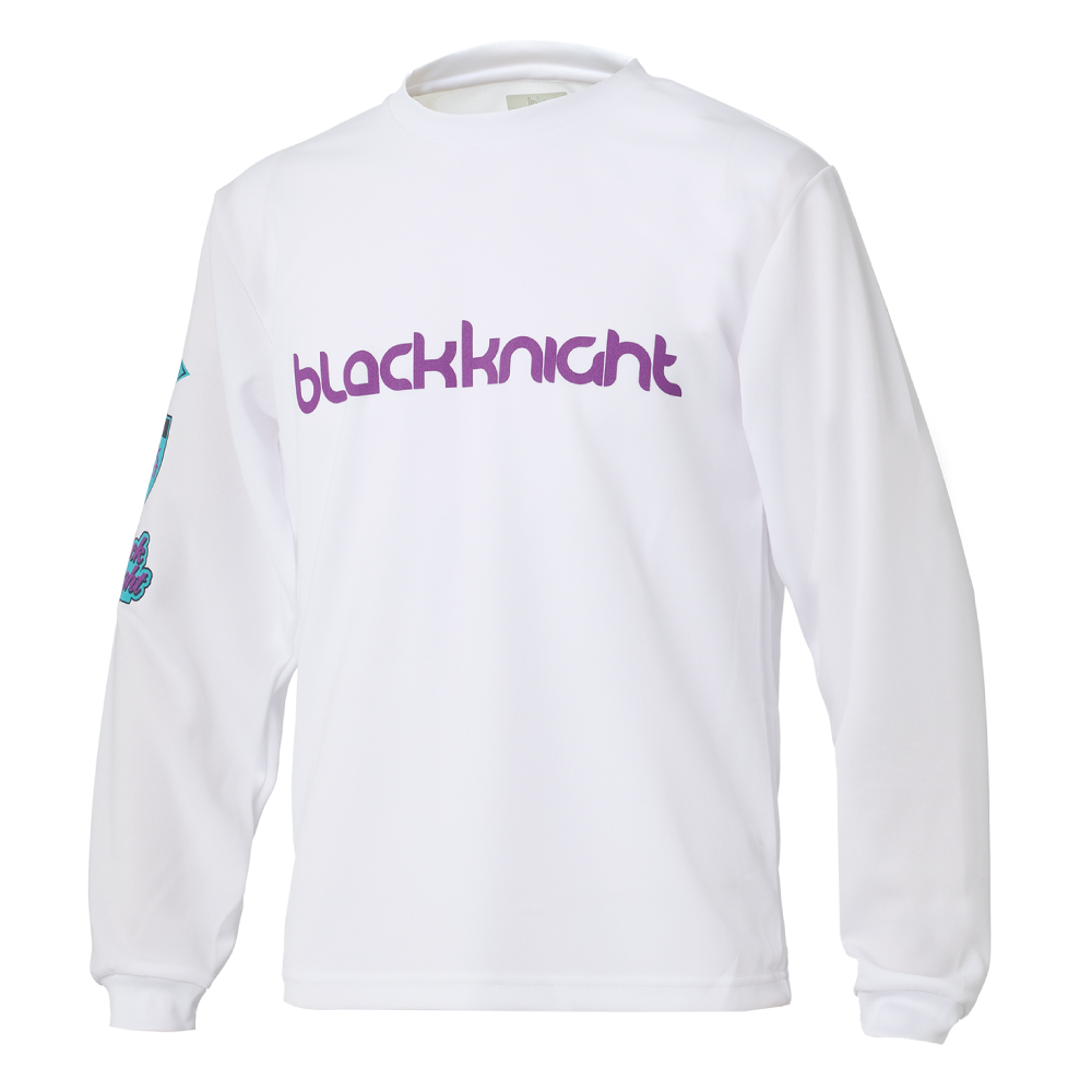 ブラックナイト ユニ ドライロングＴシャツ【ホワイト】T-6203Uの画像