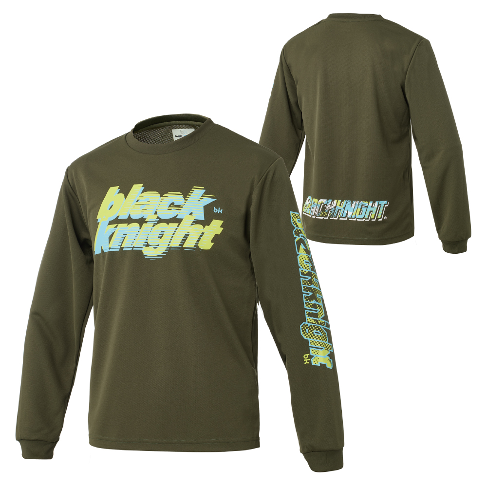 ブラックナイト ユニ ドライロングＴシャツ【ダークグリーン】T-6204Uの画像