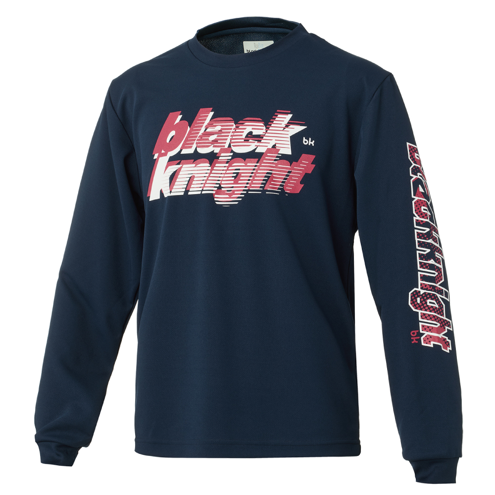 ブラックナイト ユニ ドライロングＴシャツ【ネイビー】T-6204Uの画像