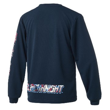 ブラックナイト ユニ ドライロングＴシャツ【ネイビー】T-6204Uの画像