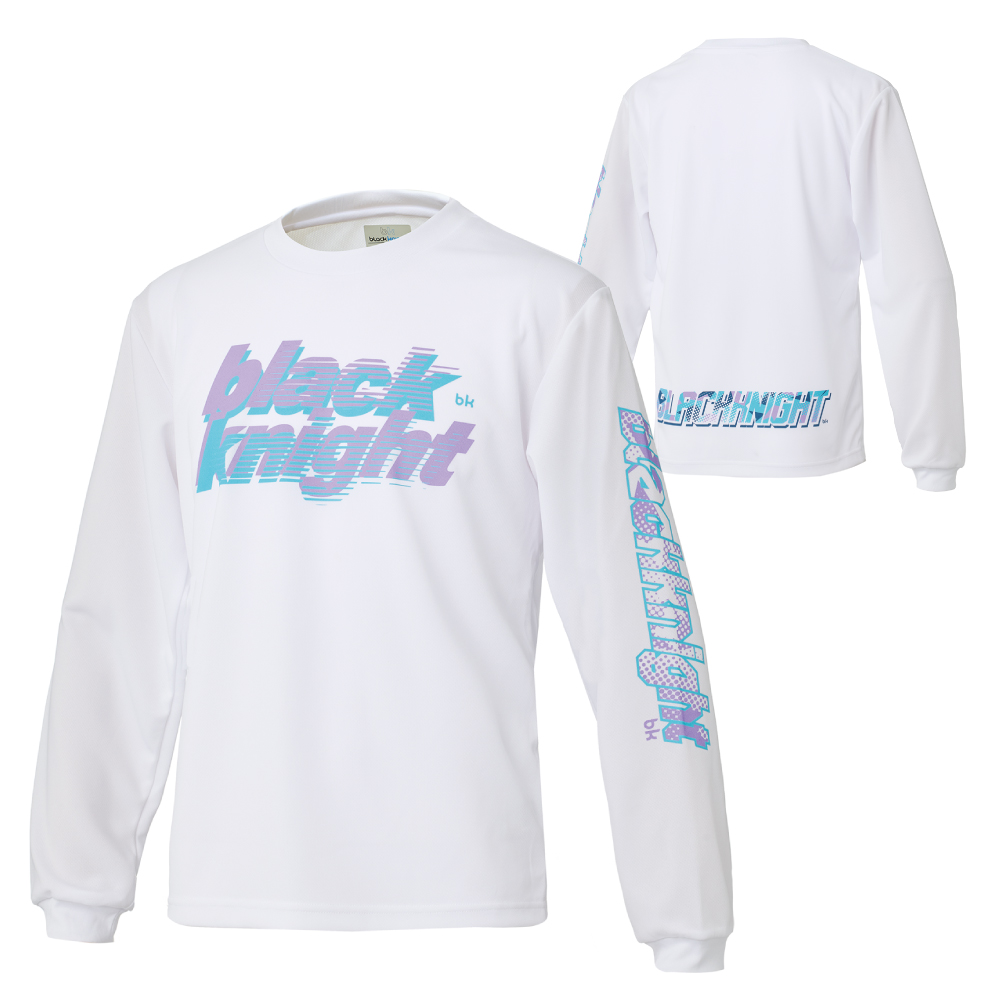 ブラックナイト ユニ ドライロングＴシャツ【ホワイト】T-6204Uの画像