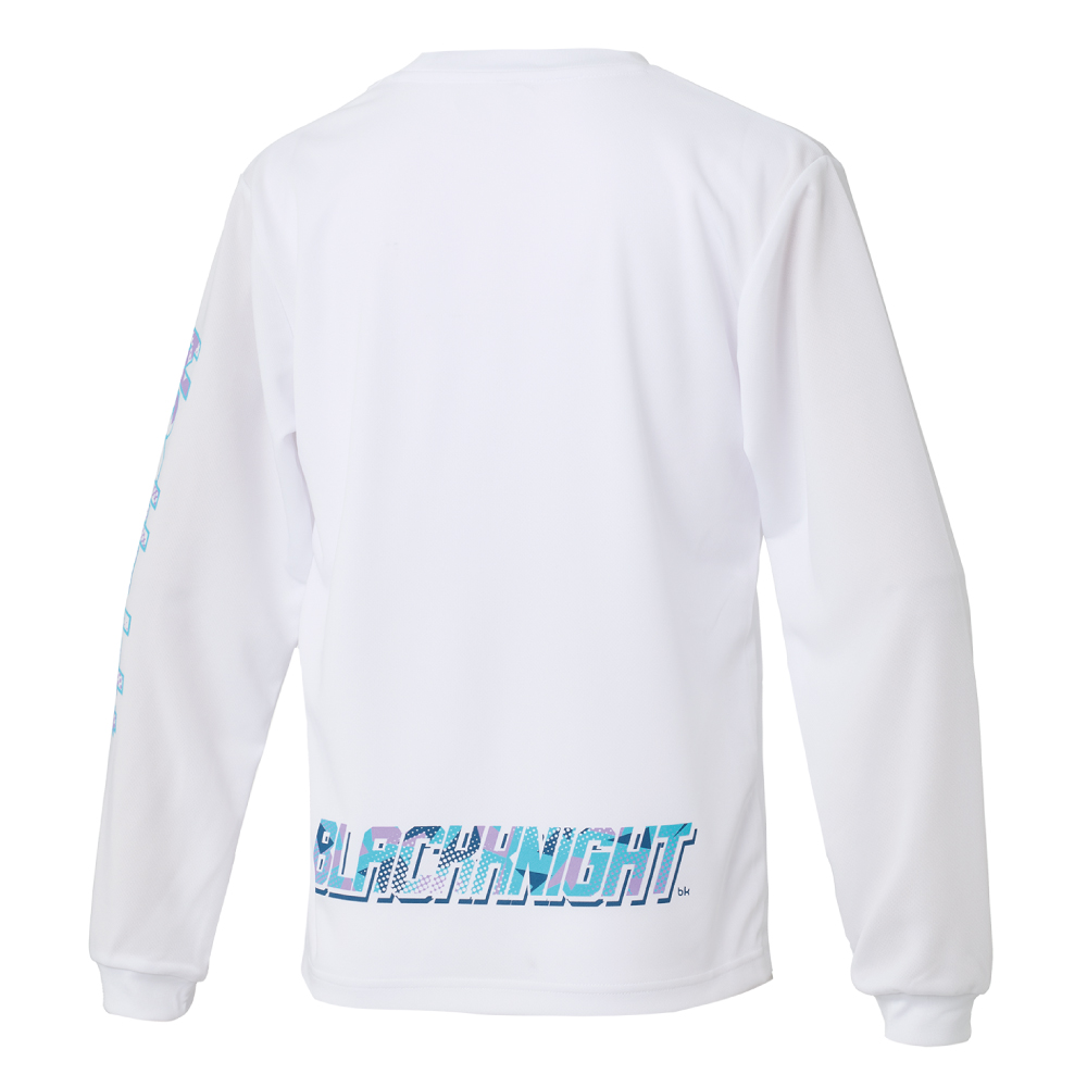 ブラックナイト ユニ ドライロングＴシャツ【ホワイト】T-6204Uの画像