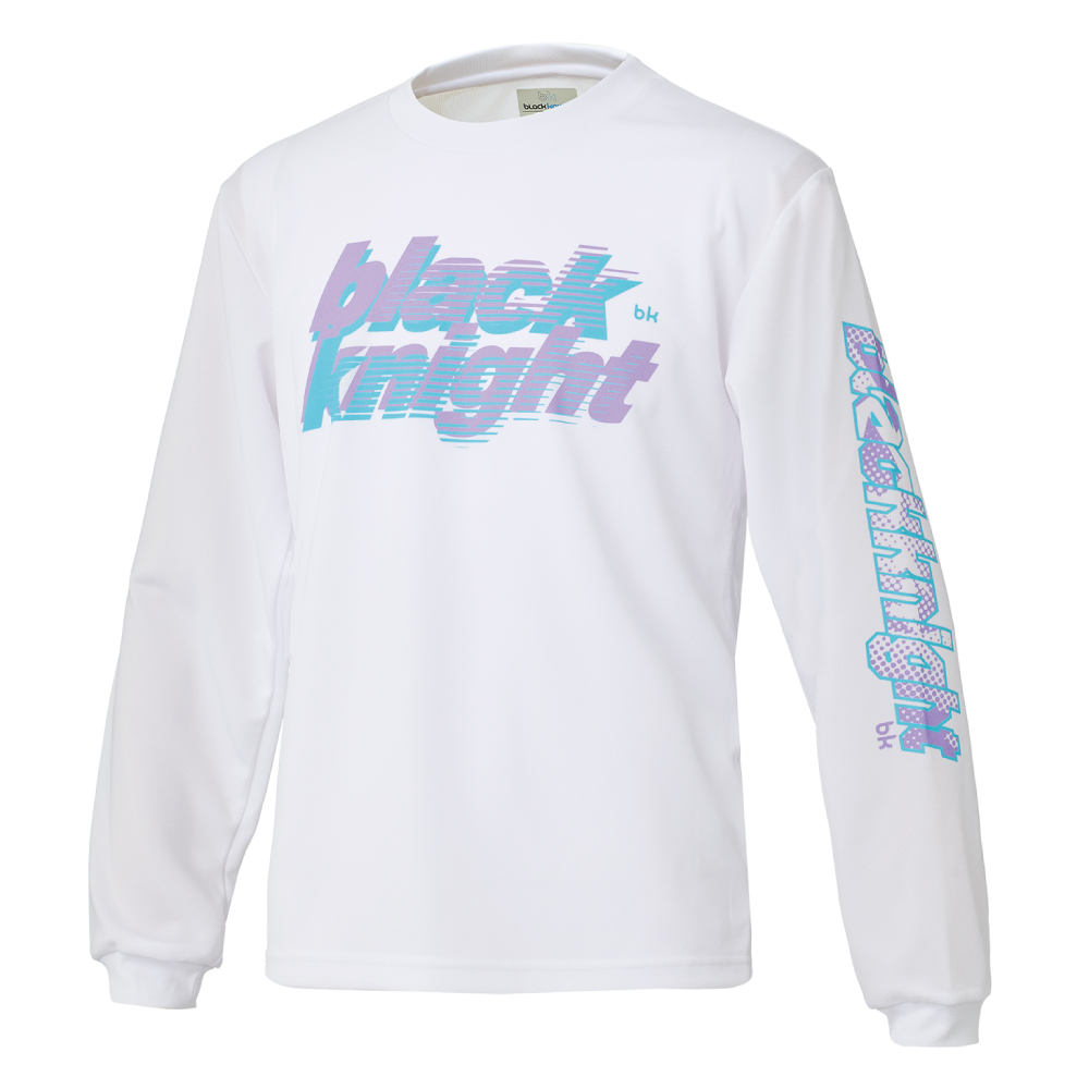 ブラックナイト ユニ ドライロングＴシャツ【ホワイト】T-6204Uの画像