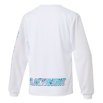 ブラックナイト ユニ ドライロングＴシャツ【ホワイト】T-6204Uの画像