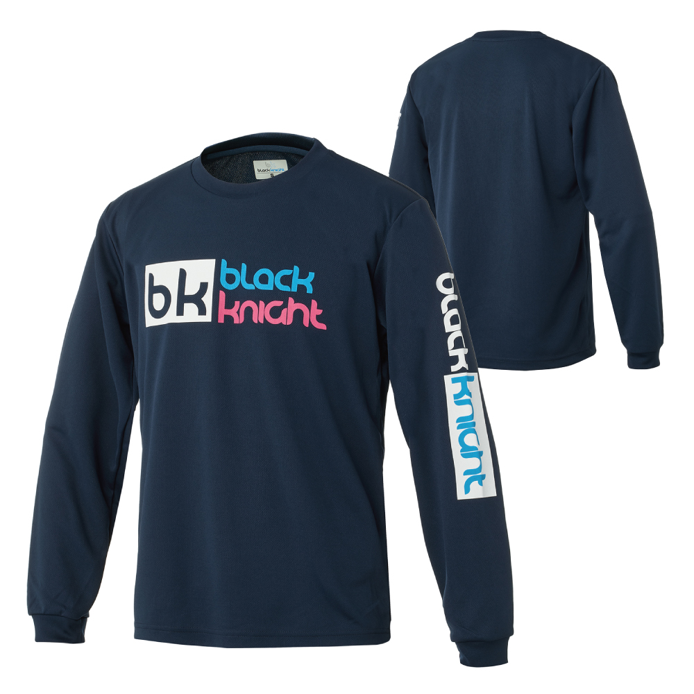 ブラックナイト ユニ ドライロングＴシャツ【ネイビー】T-6205Uの画像