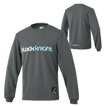 ブラックナイト ユニ ドライロングＴシャツ【ダークグレー】T-6208Uの画像