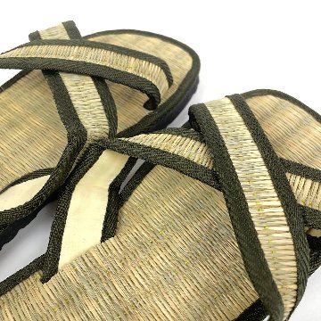 い草サンダル　和風　和装　ルームサンダル　スリッパ　　軽量　スリッポンタイプ　の画像