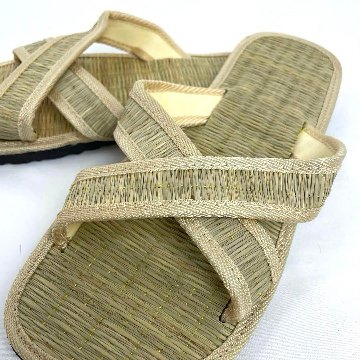 い草サンダル　和風　和装　ルームサンダル　スリッパ　　軽量　スリッポンタイプ　の画像