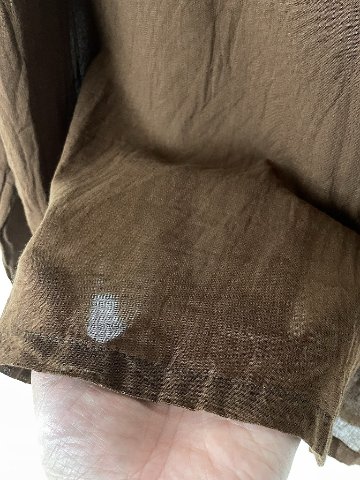 クルタ　シアーコットン　長袖　無地　の画像