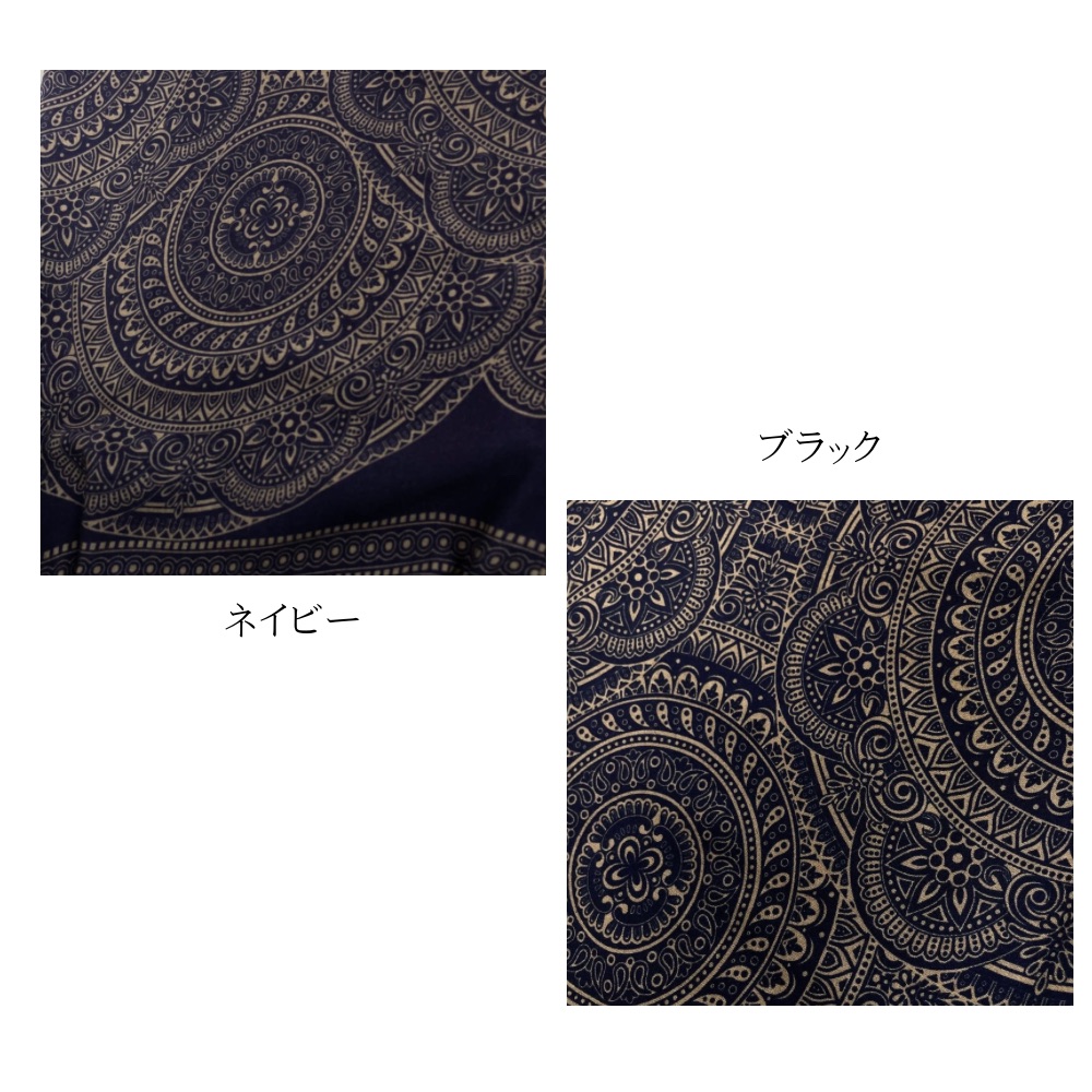アラジンパンツ　タイパンツ　レーヨン　部屋着　ヨガ　タイマッサージ　男女兼用　ウエスト2タイプ　【Ｌ柄】の画像
