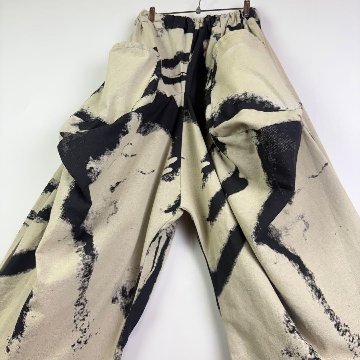 和柄　立体パンツ　ワイドパンツ　男女兼用　雲柄　アソート発送の画像