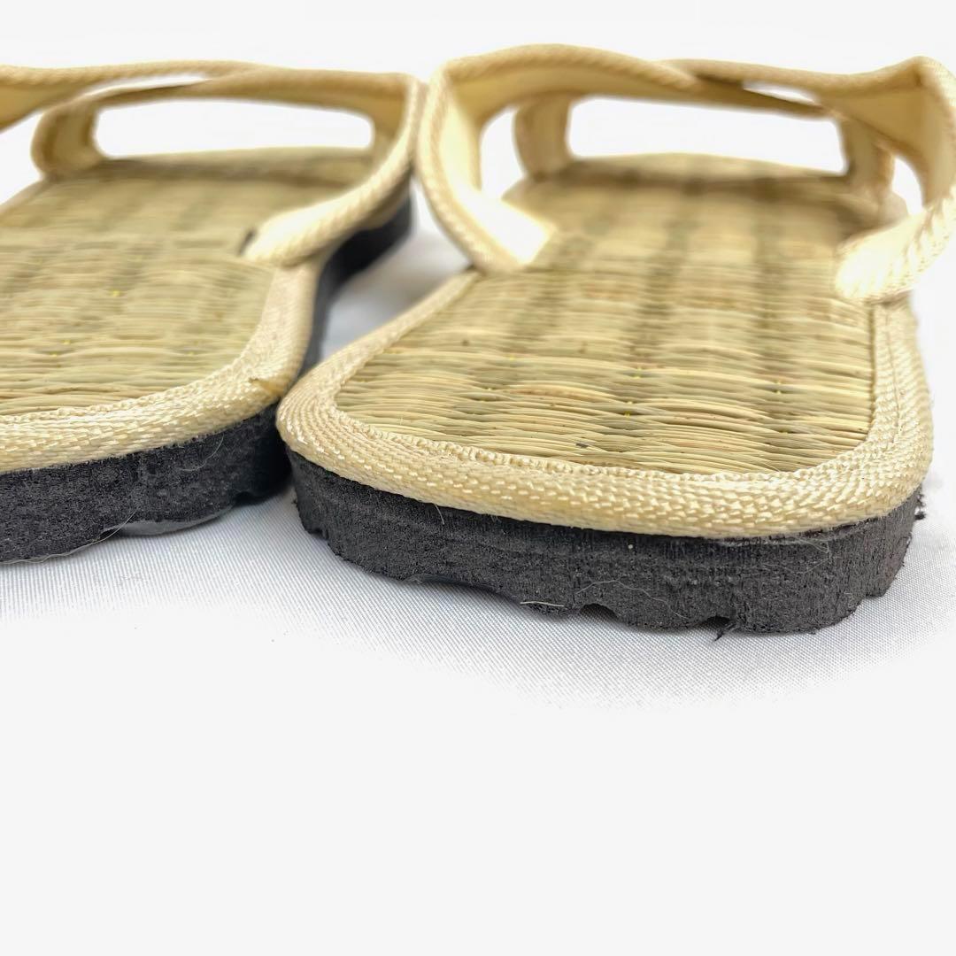 い草サンダル　和風　和装　ルームサンダル　スリッパ　　軽量　スリッポンタイプ　【ナチュラル】の画像