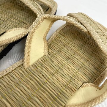 い草サンダル　和風　和装　ルームサンダル　スリッパ　　軽量　スリッポンタイプ　【ナチュラル】の画像