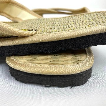 い草サンダル　和風　和装　ルームサンダル　スリッパ　　軽量　スリッポンタイプ　【ナチュラル】の画像