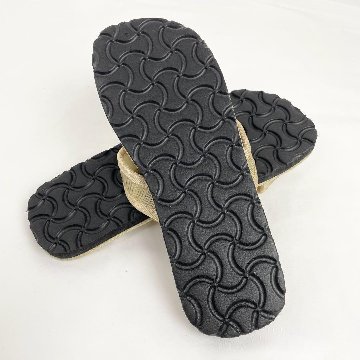 い草サンダル　和風　和装　ルームサンダル　スリッパ　　軽量　スリッポンタイプ　【ナチュラル】の画像
