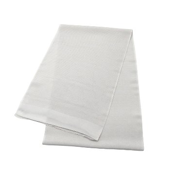 千成堂着物店 一点もの帯揚げ「白鼠 × 絽（銀通し）」 夏帯揚げ ＜即日発送可＞ の画像