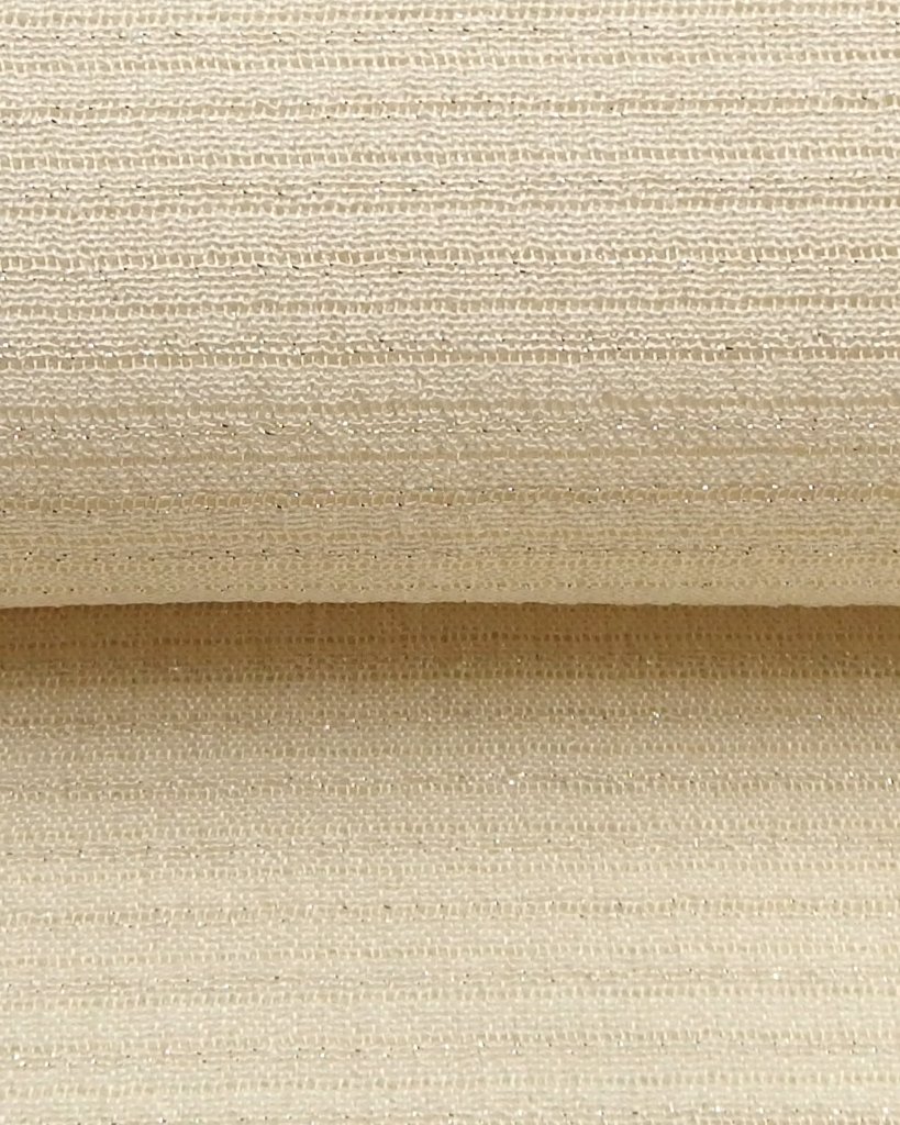 千成堂着物店 一点もの帯揚げ 帯揚げ 「鳥の子色 × 絽（銀通し）」 夏帯揚げ ＜即日発送可＞ の画像