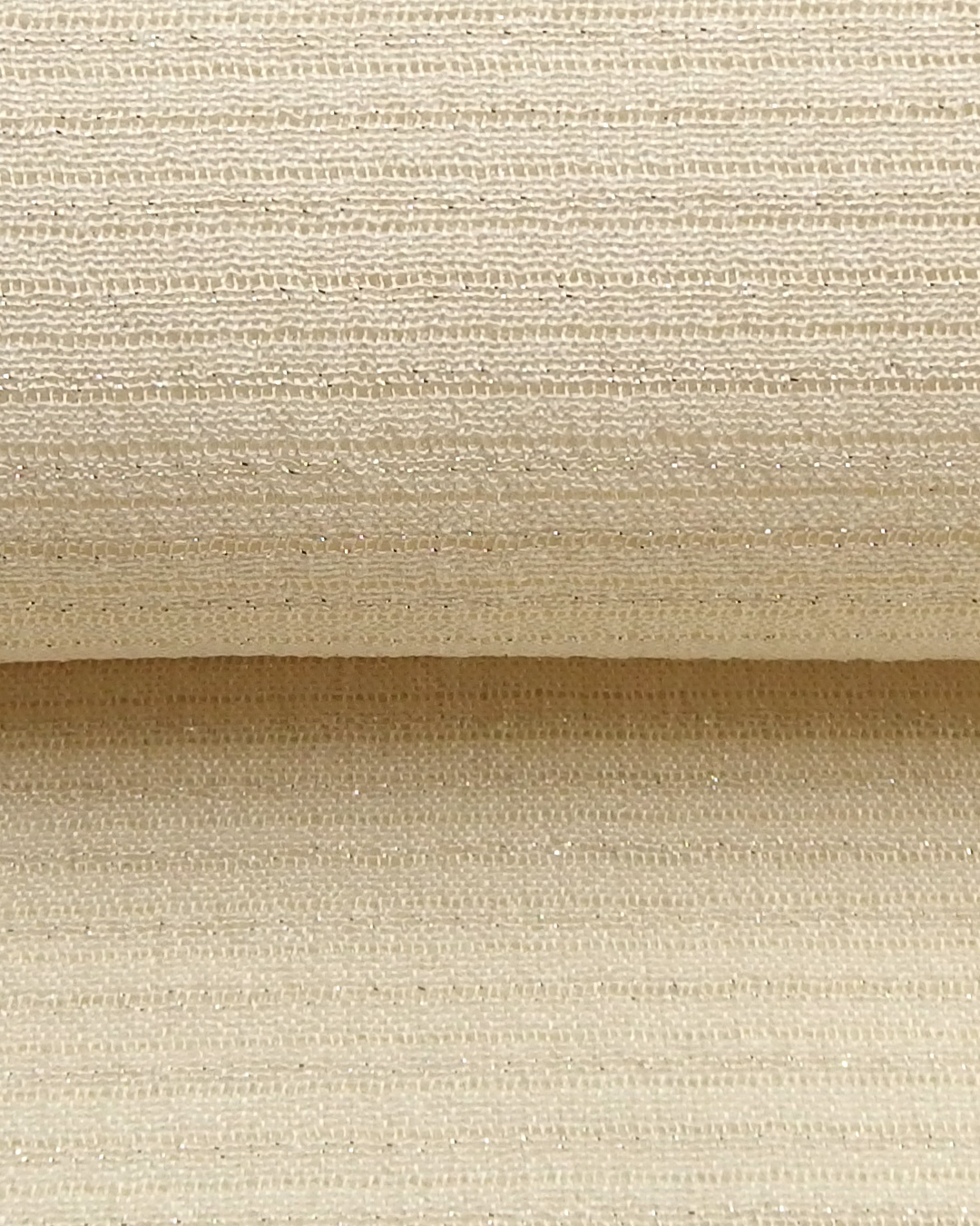 千成堂着物店 一点もの帯揚げ「鳥の子色 × 絽（銀通し）」 夏帯揚げ ＜即日発送可＞ の画像